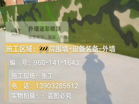 鸡西 迷彩漆喷涂价格(按平方米计费)