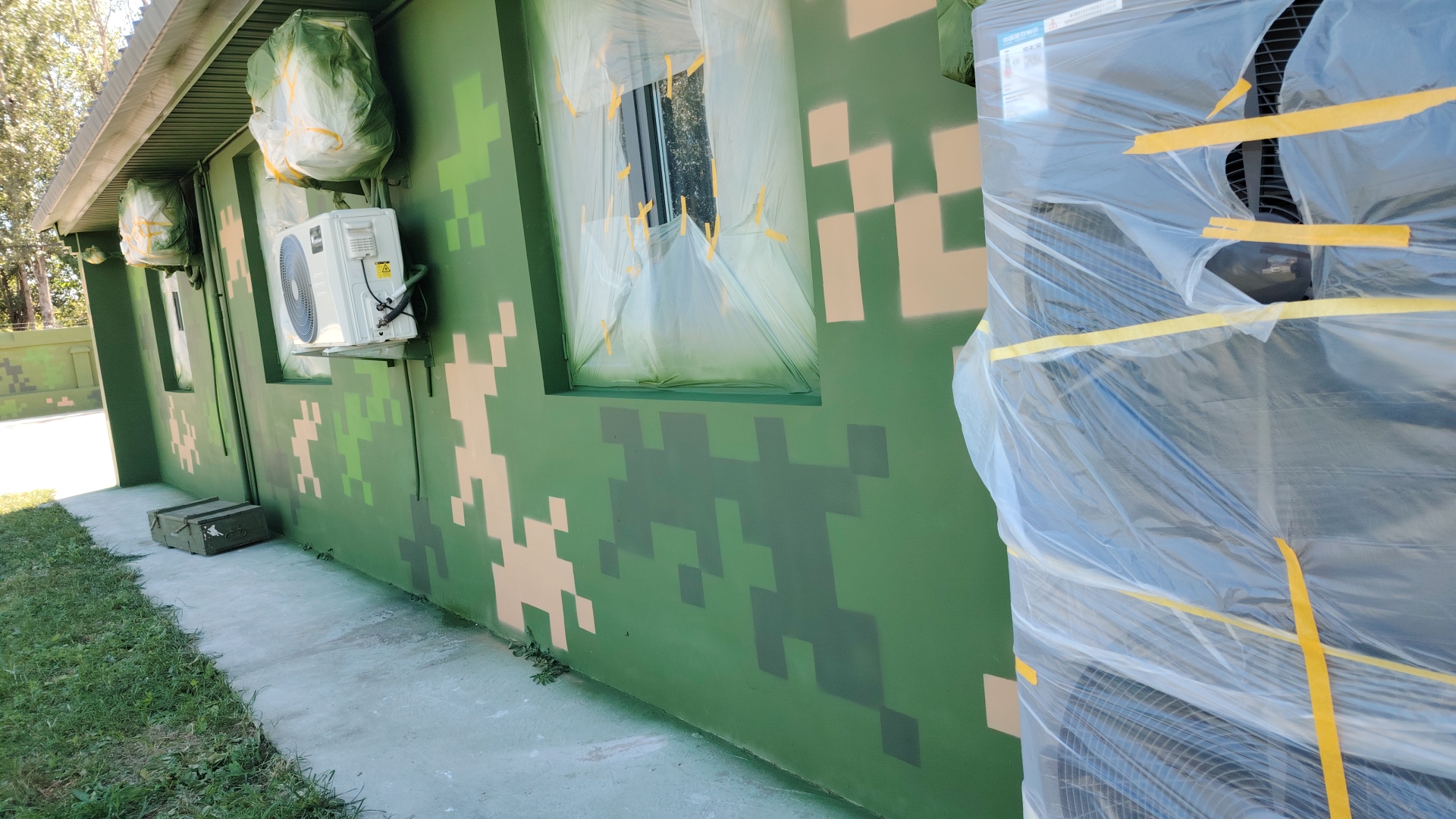 鸡西外墙迷彩漆施工多少钱 伪装迷彩漆  